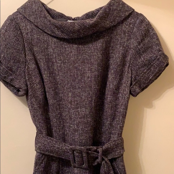 Banana Republic brown tweed belted dress - Picture 3 of 4